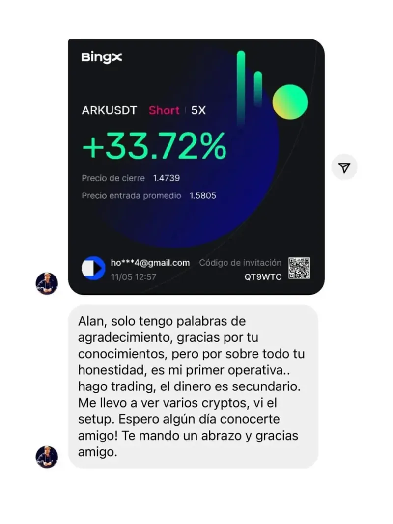 Testimonio real de un alumno agradeciendo la formación recibida